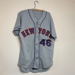 New York Gray Baseball Jersey #46 Blair